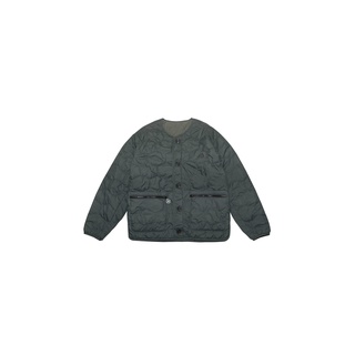 .67ARROW 4S_DOUBLE-SIDE PADDED JACKET_復古無領鋪棉外套 雙面穿 古著