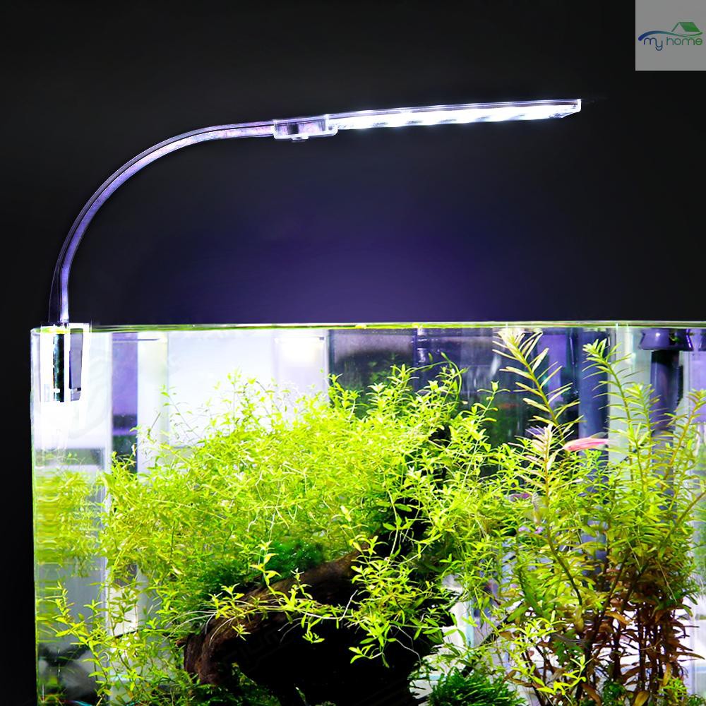 M H 10w 超薄水族箱led 燈超亮夾式照明燈24 個led 用於水族館魚缸 蝦皮購物