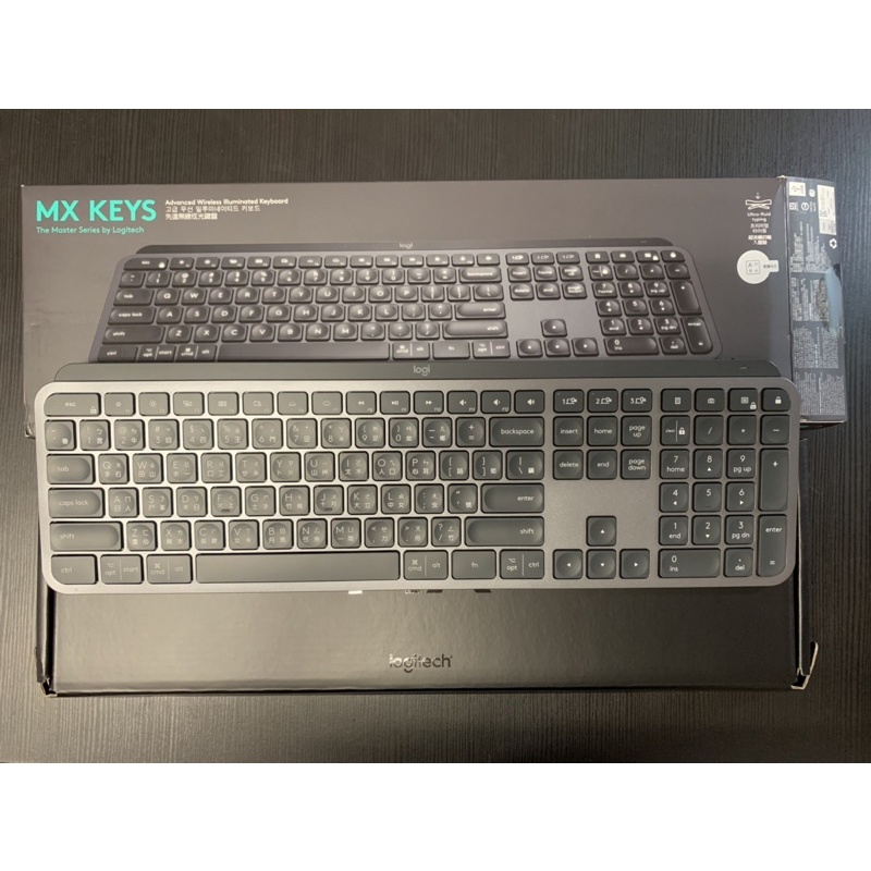 99.99%新 過保不議價 羅技 MX KEYS 無線 智能鍵盤 質感非常好 台灣官網購買 mx keys 鍵盤