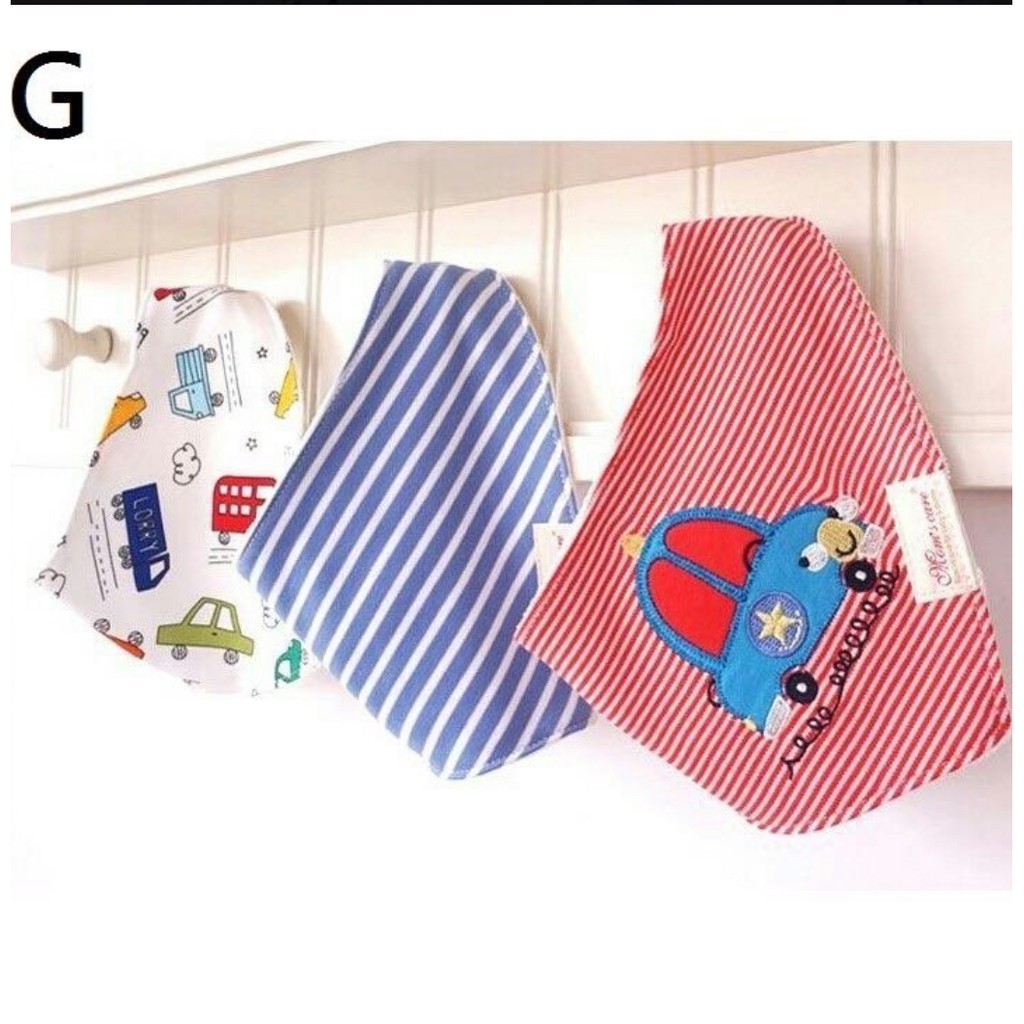 【寶貝妞】歐美Mom's care 可愛藍色小猴子三入三角口水巾 圍兜 一包有三個 還有其他款式可以考慮選擇歐