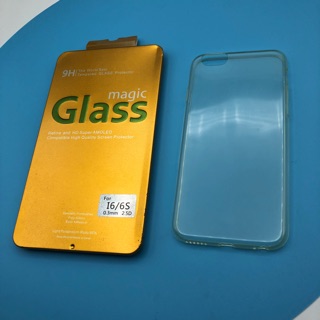 iphone6 iPhone6 plus 鋼化玻璃保護貼膜 送透明皮套 促銷價