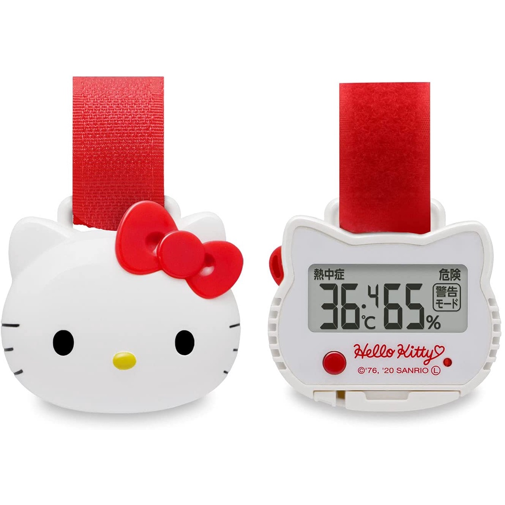 現貨✦咘咘購物✦日本dretec O-297RD 溫溼度計 kitty 溫度計 溼度計 嬰兒車 警告模式 日本購物 凱蒂