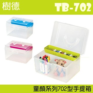 【收納小幫手】(12入) 樹德 居家生活手提箱 TB-702 (工具箱/急救箱/收納箱/收納盒)