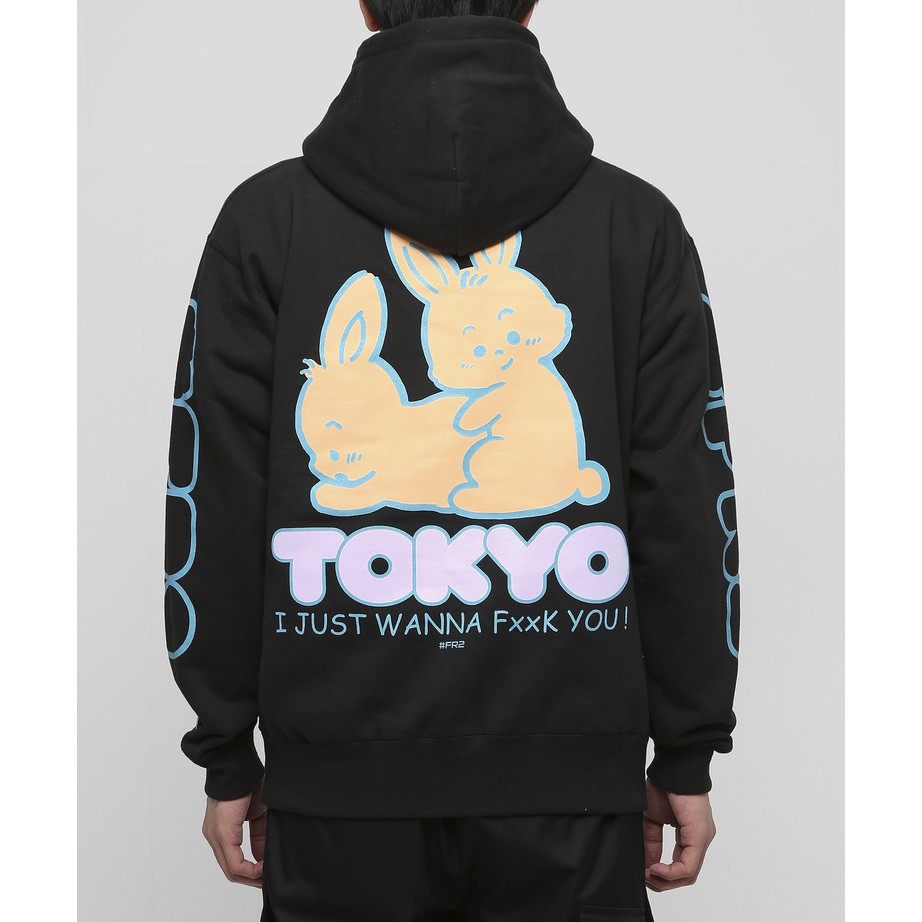 NOIR} 全新正品FR2 #FR2 Fxxking Rabbits TOKYO Zip up Hoodie | 蝦皮購物