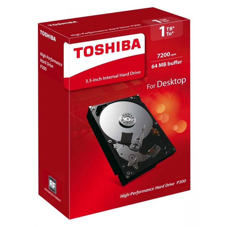 [含稅開發票] TOSHIBA (P300) 7200轉 64MB快取 1TB 桌上型硬碟  HDWD110UZSVA