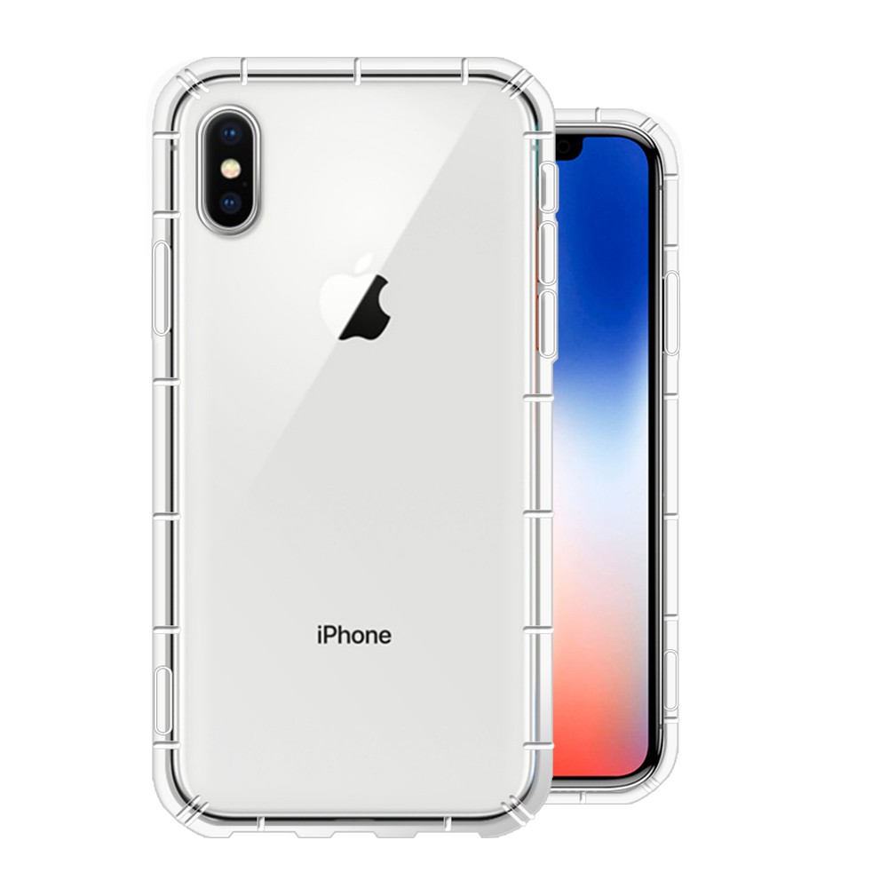 智慧購物王》現貨-Apple iPhone X/XS iPhone5/5s SE iPhone6 6+氣囊式清透空壓殼