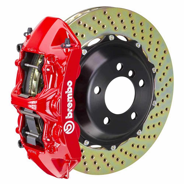 【Brembo】 前 GT6 一體成型對向六活塞卡鉗 搭配 355x32 浮動式雙片煞車盤∣豐年俐