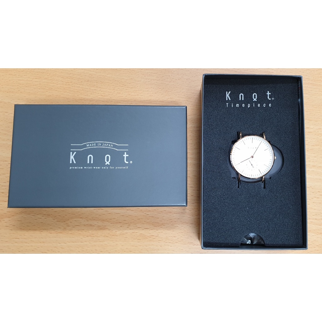 日本Knot 手錶，二手，36mm 復古小秒錶盤