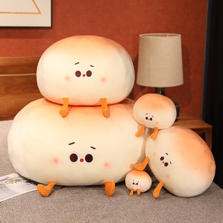 FAT CAT 日韓系精品☆韓國風小饅頭抱枕卡通表情麵包絨毛玩具布娃娃包包掛件兒童玩偶生日交換禮物送女生☆批價$79