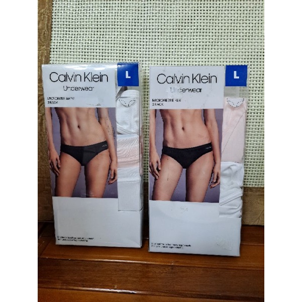 3FF034 Calvin Klein CK MICROFIBER BIKINI 女內褲 L號 全新商品