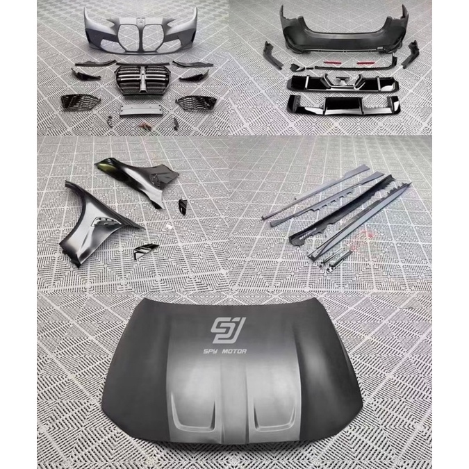 SPY MOTOR BMW G22 G23 M4樣式1:1寬體前保桿 引擎蓋 葉子板 側裙 後保桿