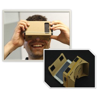 (買1送1)加厚新版印刷 頭戴版 Google Cardboard 3D眼鏡 VR實境顯示器