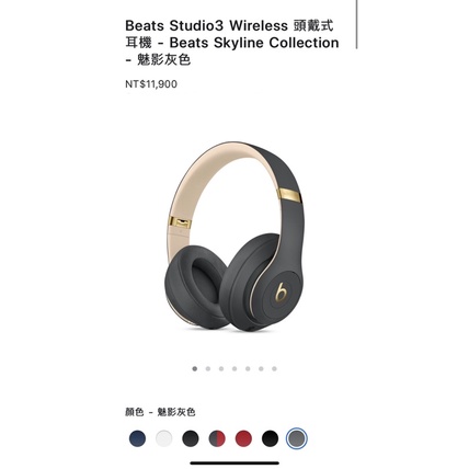 Beats Studio 3 Wireless Shadow Gray 魅影灰色(全新)