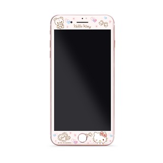 GARMMA Hello Kitty iPhone 7 iPhone7 i7 4.7吋 3D曲面珠光鋼化玻璃膜-布娃娃