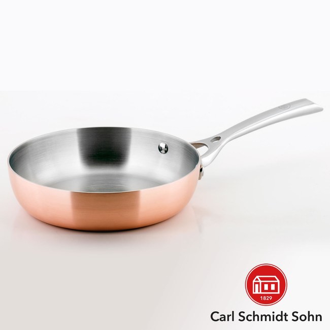 【HOLA】Carl Schmidt Sohn LASSAN蘿莎不鏽鋼單柄煎盤20cm