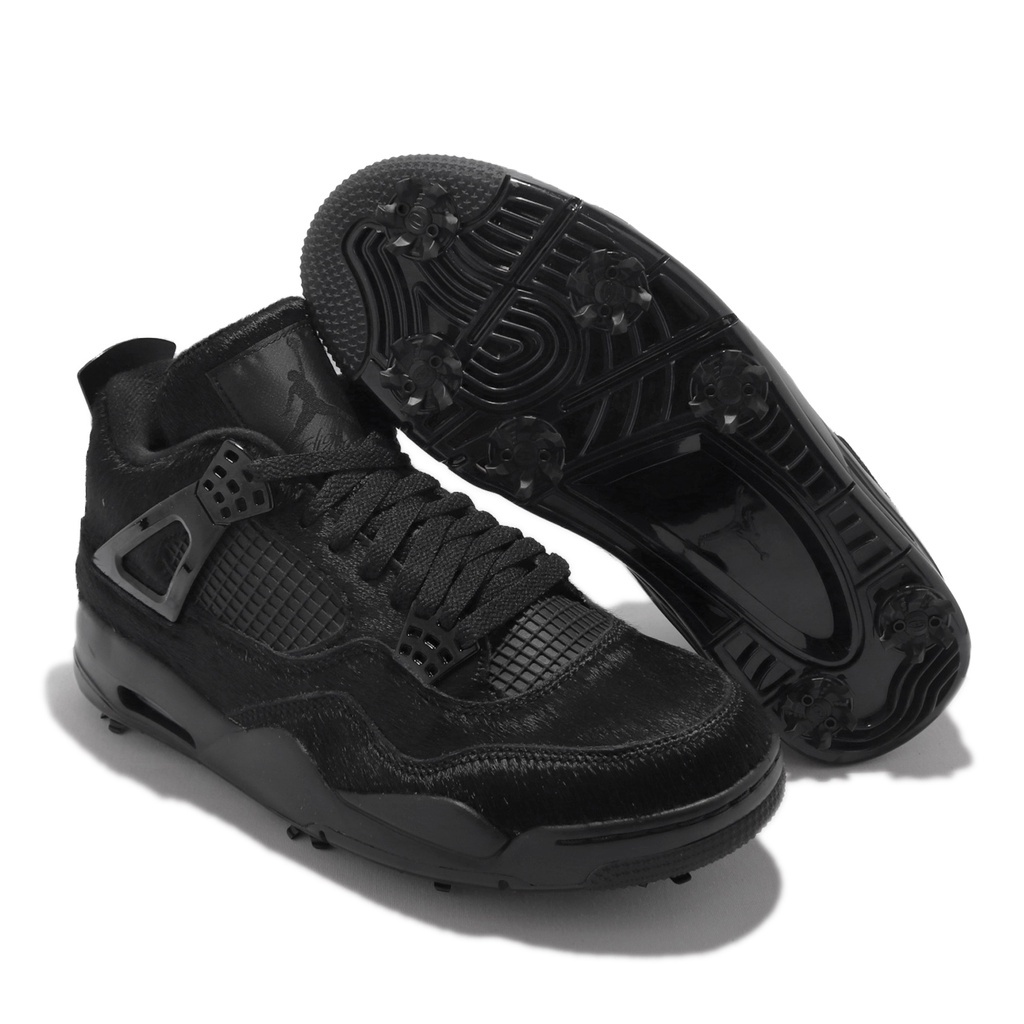 Nike Air Jordan 4 Golf Black Cat 全黑高爾夫球鞋男鞋【ACS】 CU9981