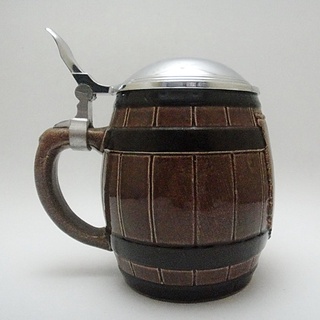 【拾年之路】 德國製橡木桶造型手工立體啤酒杯/啤酒壺