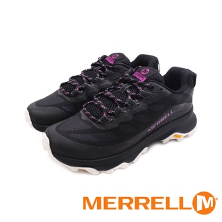 MERRELL(女)MOAB SPEED 郊山登山健行鞋 女鞋－黑紫(另有綠紫)