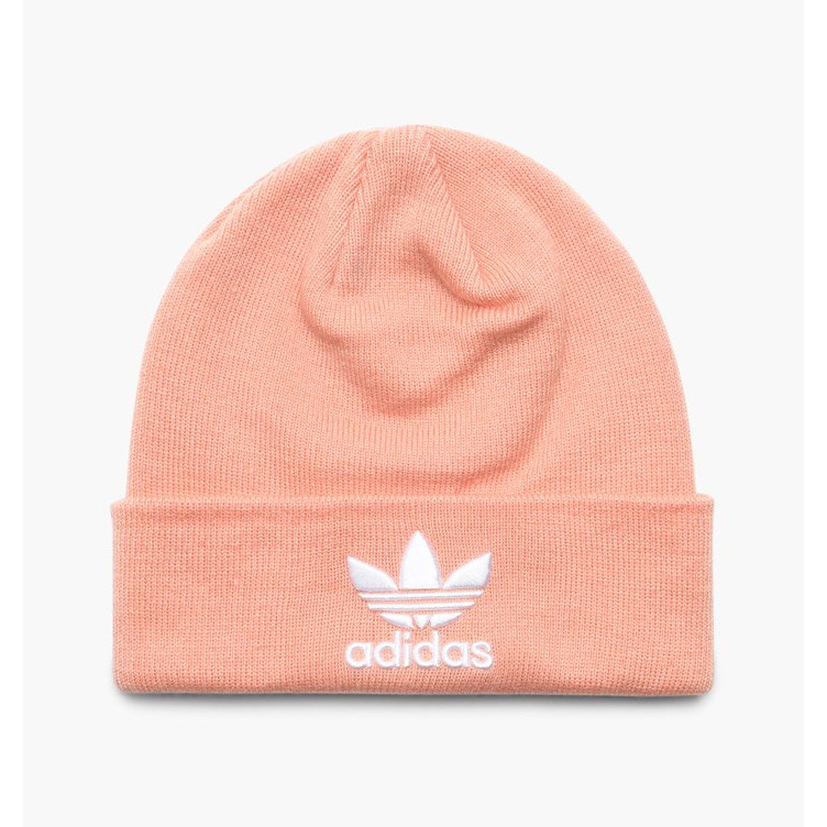 ADIDAS TREFOIL BEANIE 黑白粉紅三葉草刺繡LOGO 毛帽基本款BK7634 | 蝦皮購物