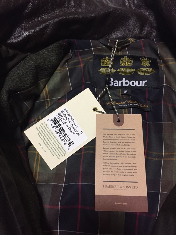 全新Barbour Beacon Sports Jacket - M號| 蝦皮購物
