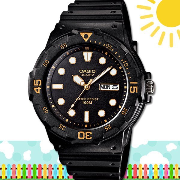 CASIO 時計屋 卡西歐手錶 MRW-200H-1E 男錶 指針錶 橡膠錶帶 黑 防水100米 MRW-200H