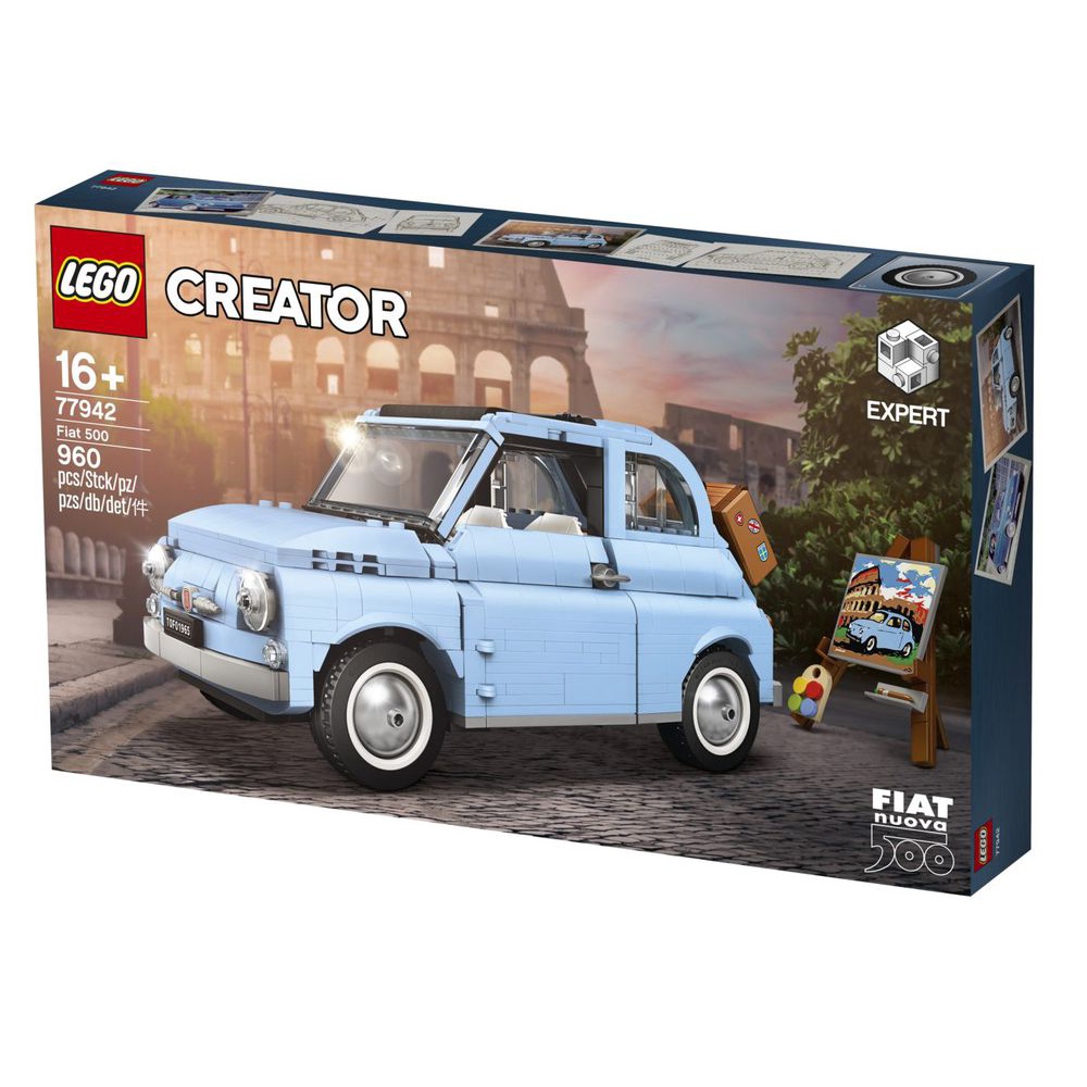 【積木樂園】樂高 LEGO 77942 CREATOR 藍色飛雅特 Fiat 500  light blue