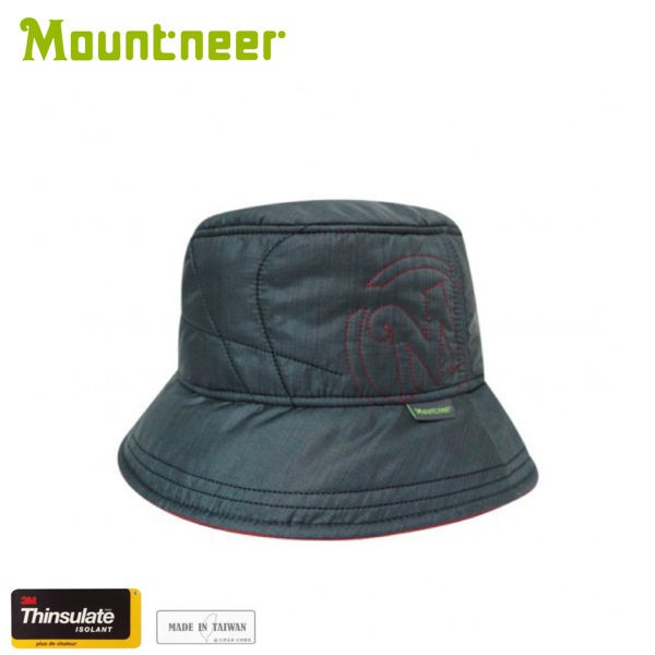 【Mountneer 山林 中性3M鋪棉保暖筒帽《中灰》】12H06/漁夫帽/保暖帽/防寒帽/悠遊山水