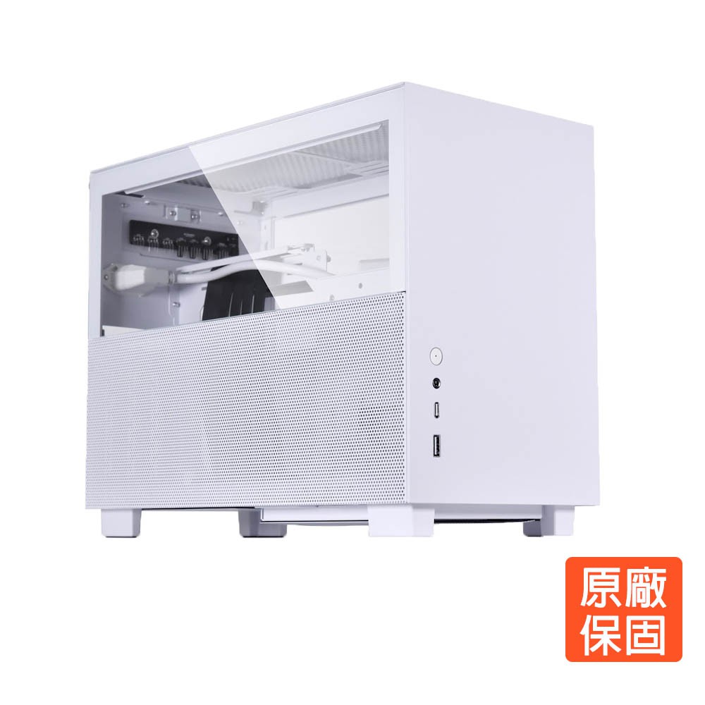 LIAN LI 聯力 Q58 Mini-ITX 網孔玻璃側透鋁合金機殼(白/黑) 3.0 現貨 廠商直送