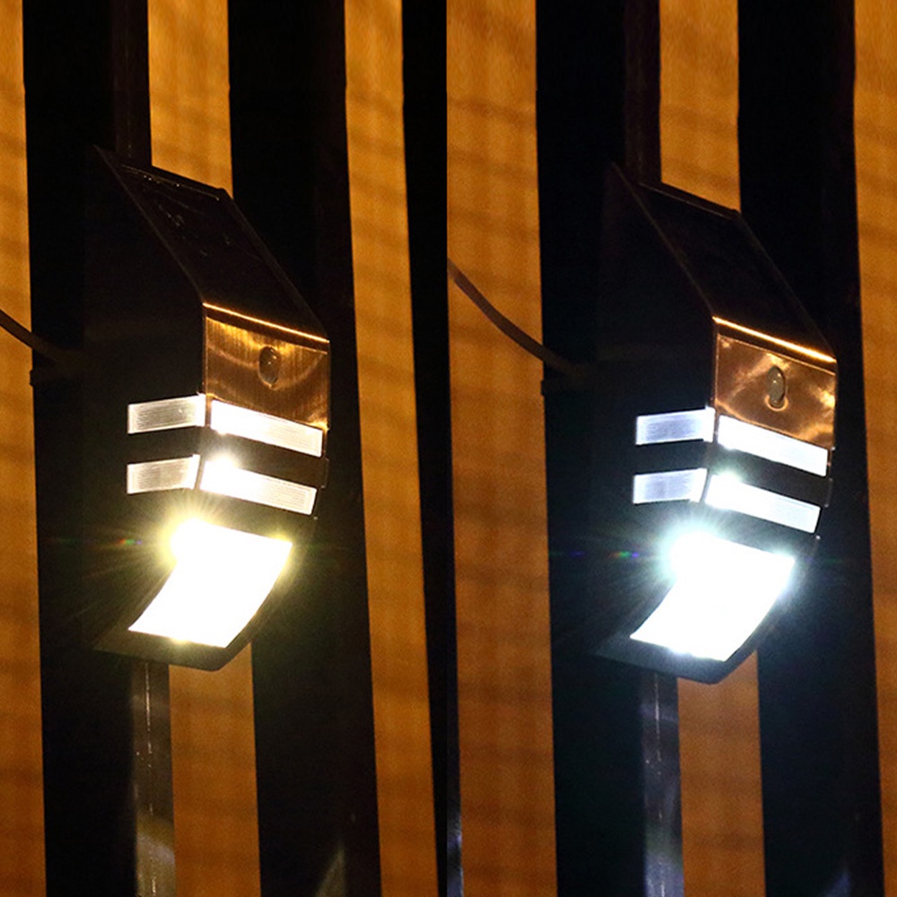 【藍天百貨】新款戶外 高質感 高亮度 不鏽鋼 太陽能人體感應燈 太陽能壁燈 門燈(白光/黃光)