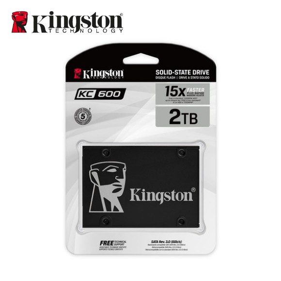 Kingston 金士頓 2TB 2.5吋 SATA3 SSD 固態硬碟 SKC600 讀/寫 550/500MB