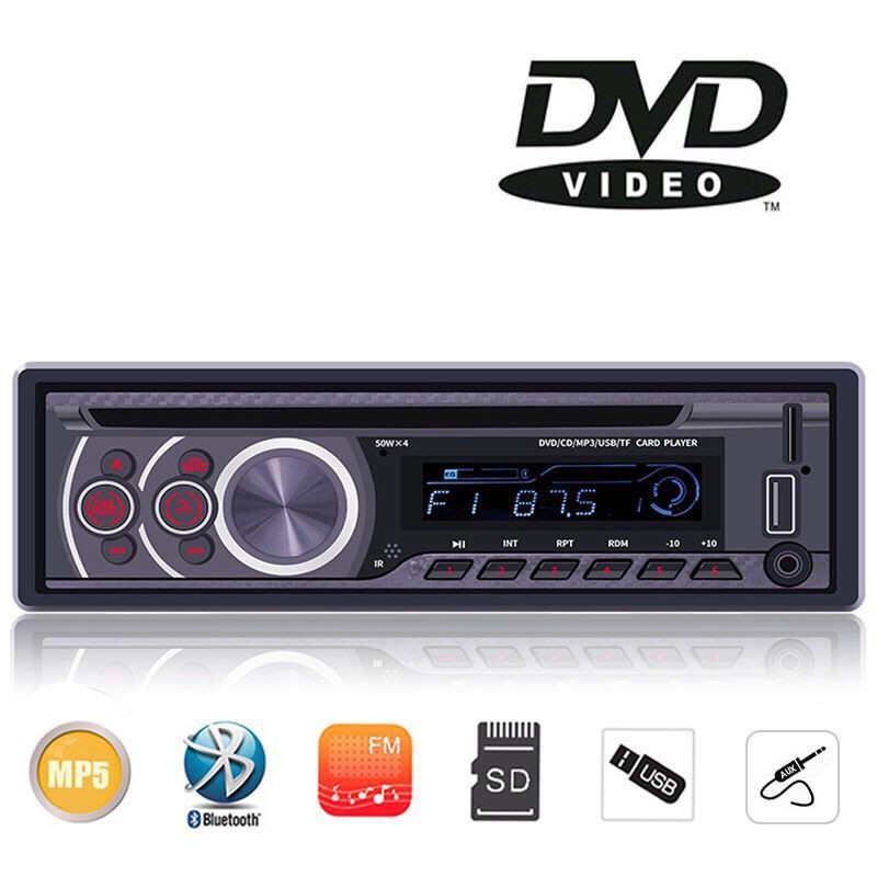 台灣 現貨 通用車音響播放器藍牙插卡12v 24v通用貨車載mp3播放器u盤收音機汽車音響cd主機dvd 蝦皮購物