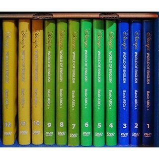 二手 寰宇 迪士尼美語 DISNEY WORLD OF ENGLISH BASIC ABC'S 主課程DVD 完整12片