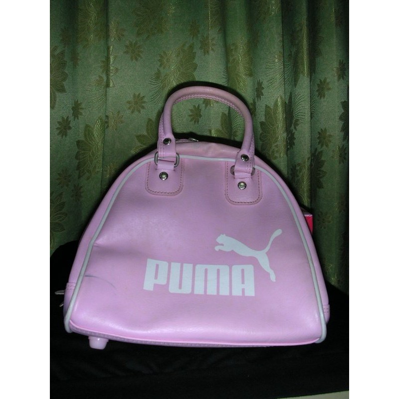 puma 絕版 粉紅色 保齡球包 手提包 手提袋