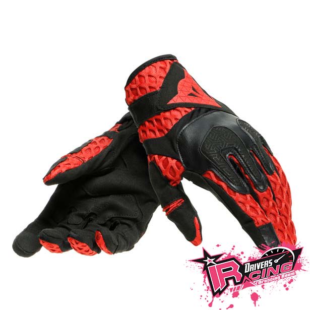 ♚賽車手的試衣間♚Dainese® Air-Maze Unisex B/R Gloves 黑/紅 透氣 短手套 觸控