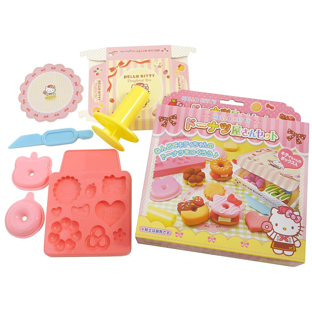 [現貨]日本銀島Hello Kitty黏土壓模組(甜甜圈系列)