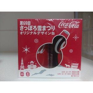 可口可樂 COCA COLA 2018 69屆 北海道雪祭季節罐限量款 兩瓶一組 全新滿罐原水 未開