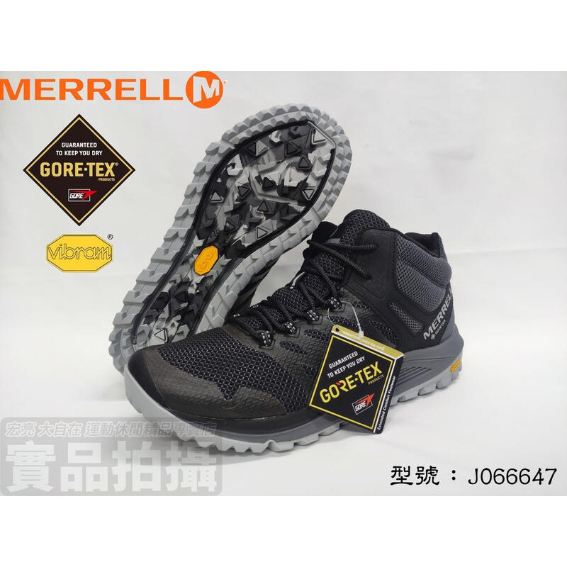 [大自在]免運 MERRELL 梅洛 男登山鞋 健行 黃金大底 中筒 NOVA 2 MID GTX J066647