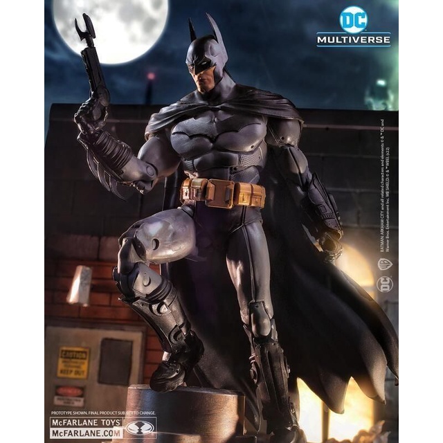 ［10月預購已登記完售］麥法蘭DC授權［蝙蝠俠：阿卡漢之城］電玩7吋可動人偶公仔-蝙蝠俠