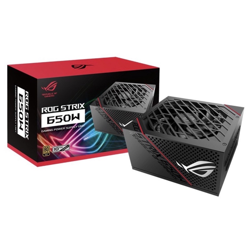 全新現貨🌟ASUS華碩 ROG STRIX 650W 雙8/金牌/全模組/10年保/ROG電源供應器/全新現貨下單秒出