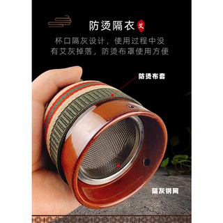 艾灸罐陶瓷刮痧板家用艾灸盒刮痧罐多功能拍痧板刮痧艾條艾柱 艾灸刮痧杯