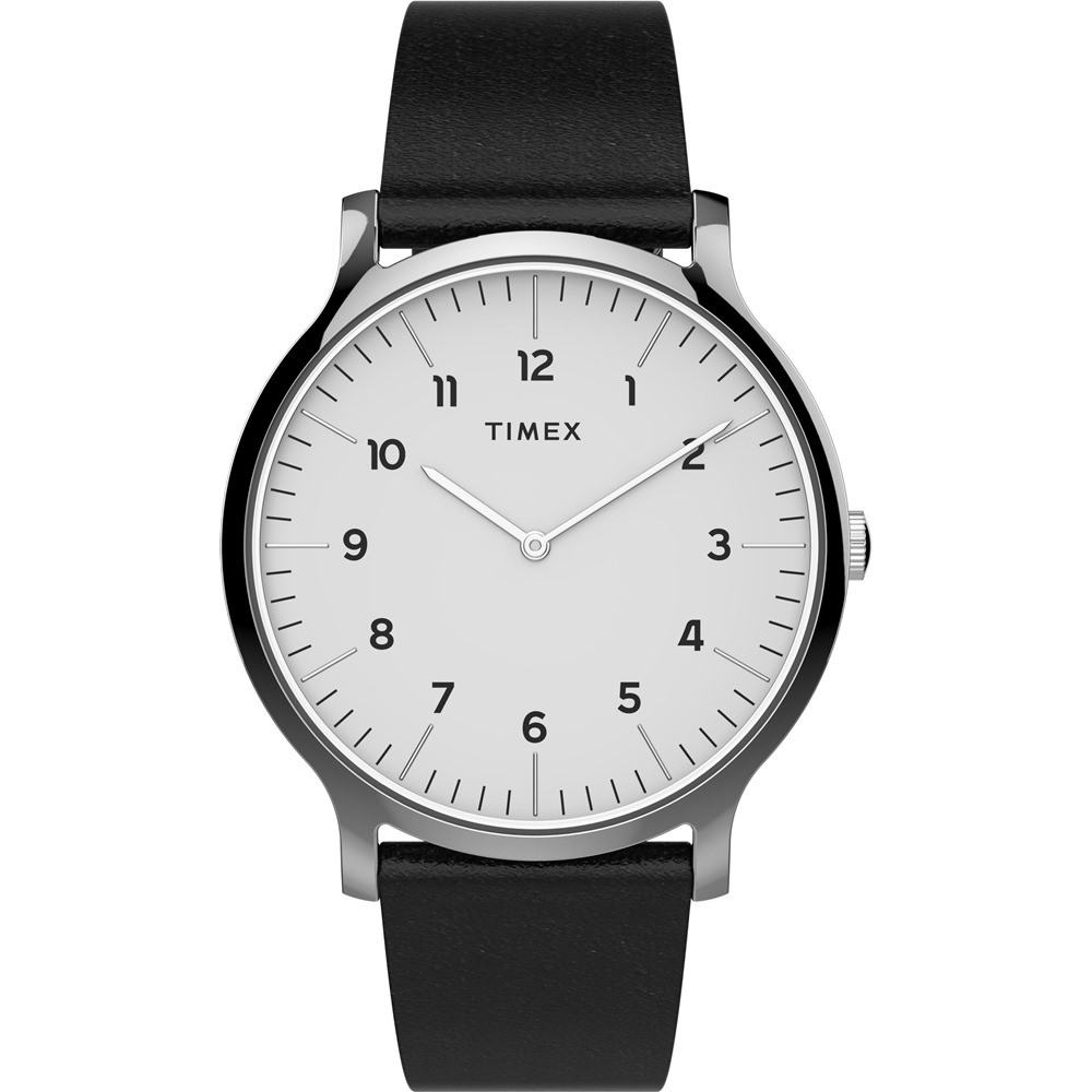 【TIMEX】天美時 復刻系列 極簡復古手錶  (白面 / 黑 TXTW2T66300)