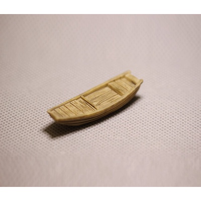 阿姬寶-GA621&gt;模擬微 迷你版小號 木船 小船 小舟 樹脂微景觀模型擺件場景