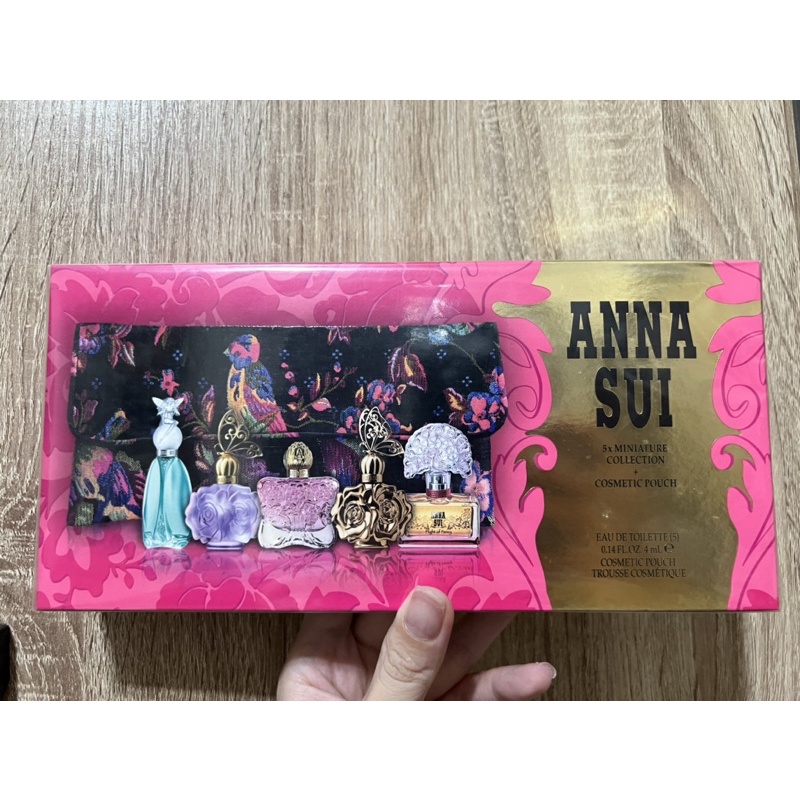 專櫃 全新出清 安娜蘇Anna sui 歡樂派對迷你小香禮盒5入*4ml  築夢翎雀/許願精靈/安娜花園