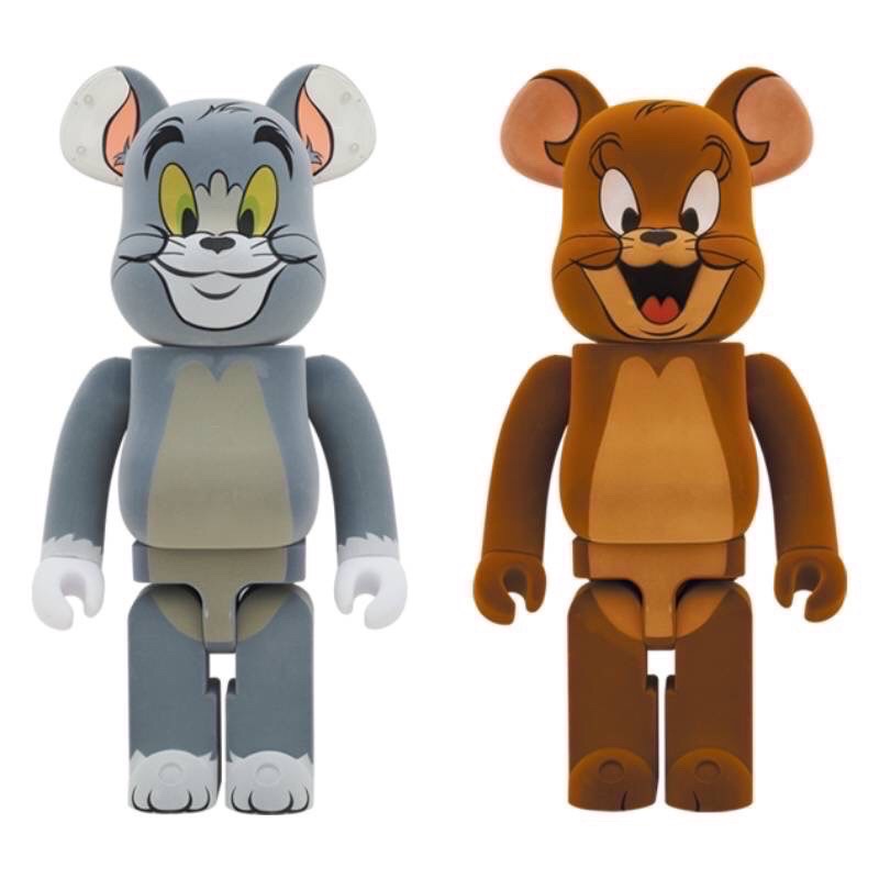 BLS • 全新 BE@RBRICK 1000% 庫柏力克熊 植絨 湯姆貓與傑利鼠 Tom &amp; Jerry