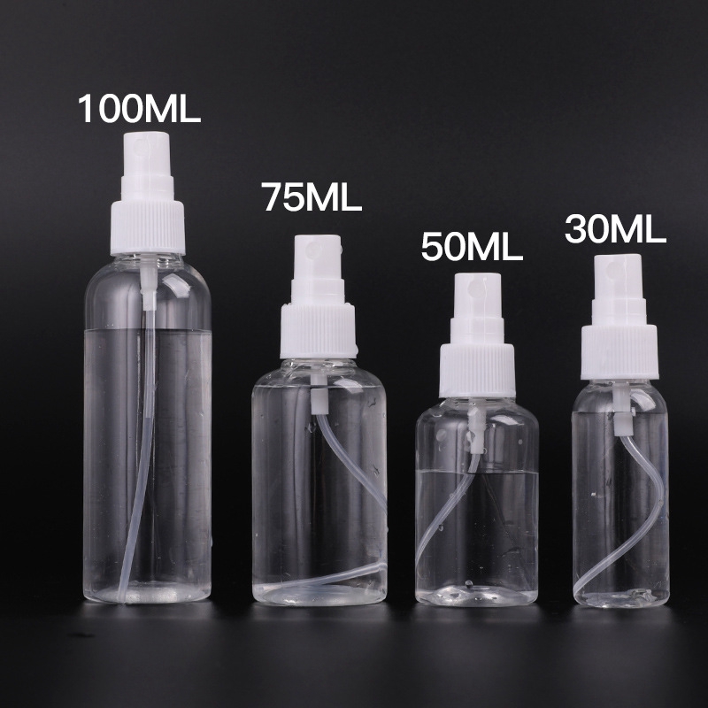 1pc 30 50 75 100ml 可再裝瓶旅行透明塑料香水瓶霧化器空小噴霧瓶迷你化妝品容器 蝦皮購物