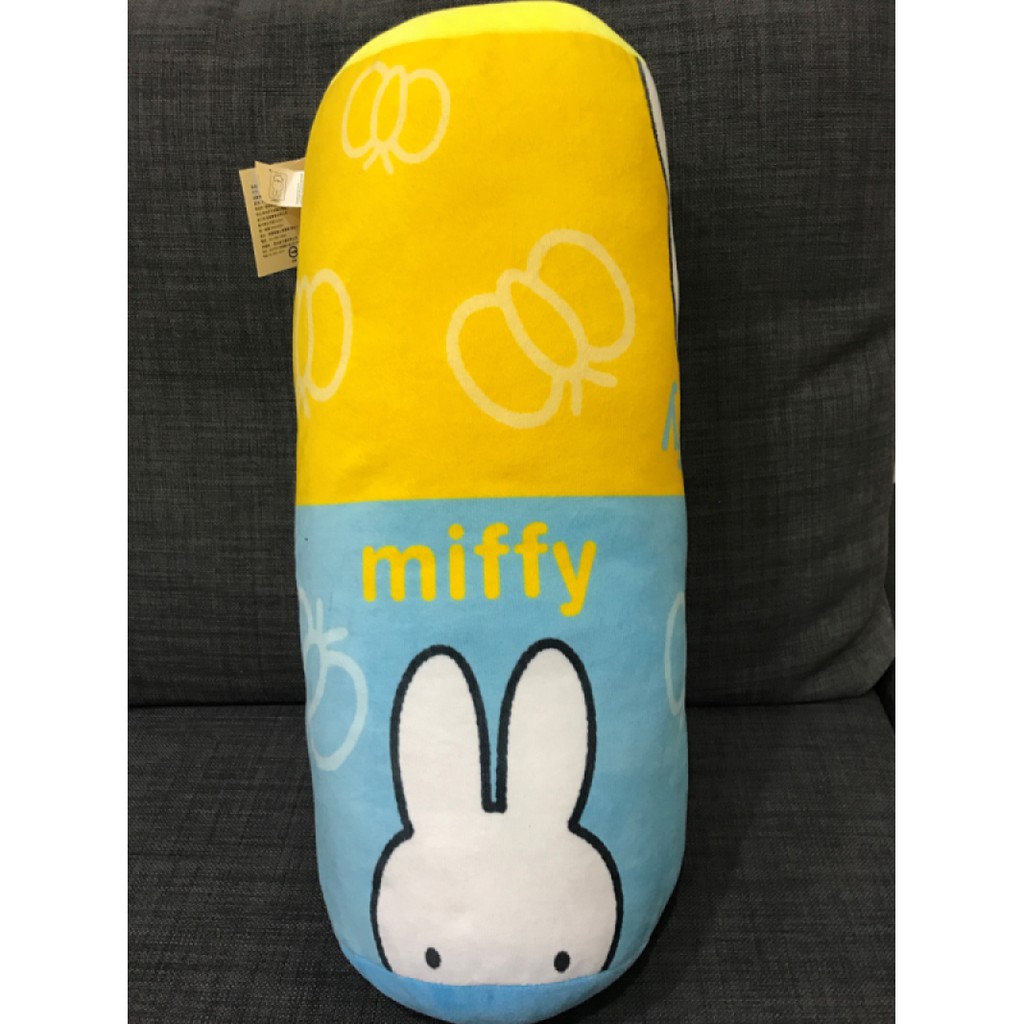 Miffy 米菲兔圓筒型抱枕雙色抱枕 蝦皮購物