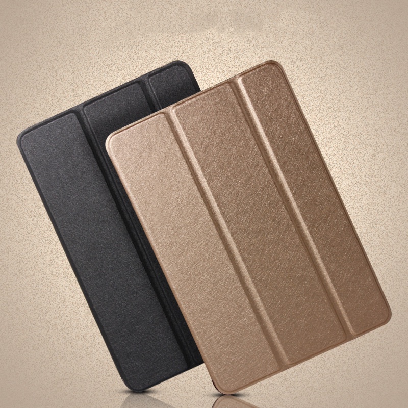 保護殼 三折皮套 蠶絲紋 半透明 PC 硬殼 保護套 適用iPad Pro11 Air 5 4 3 10.5 10.2