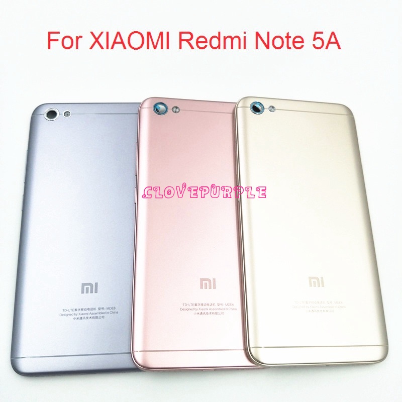 XIAOMI 適用於小米 Redmi Note 5a Note5A 電池後蓋外殼