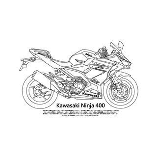 Image of thu nhỏ 【Nika 設計師T恤】i-130-Kawasaki Ninja 400摩托車T恤-短袖 #0