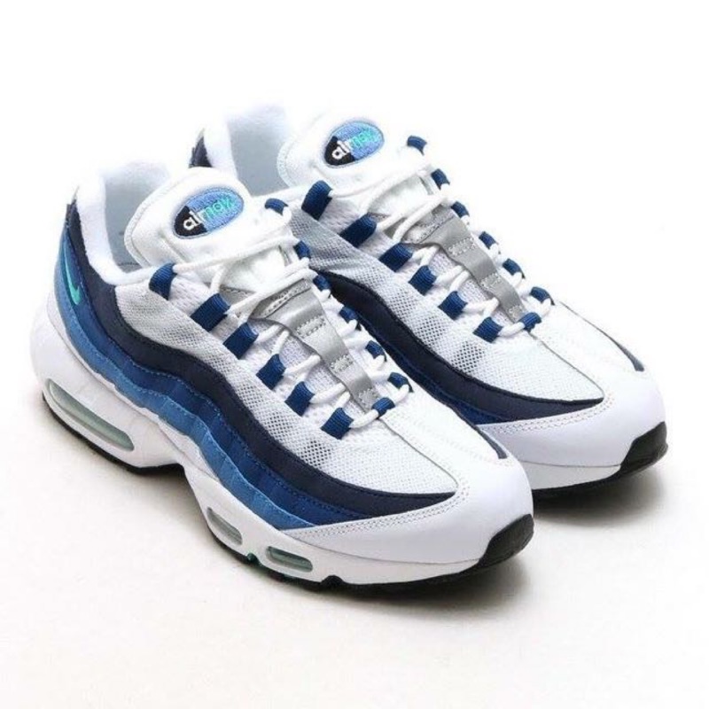 六成新 （內附產品細節圖與影片）Nike Air Max 95 OG 限量 經典復刻氣墊鞋 女US7.5, 24.5CM